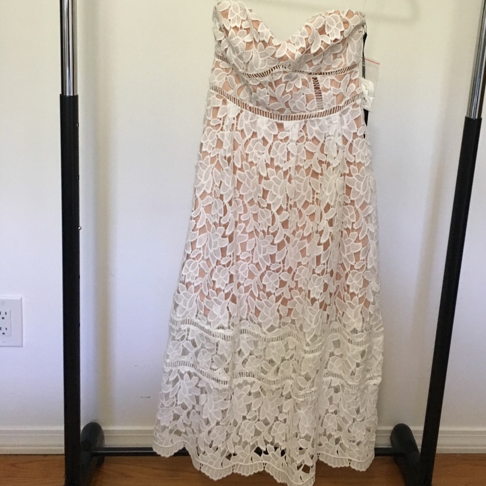 Lace white dress